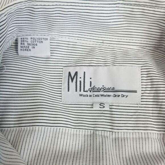 Mili Designs Embroidered Cats With Rhinestones Striped Button Up Blouse Size‎ Sm - Picture 7 of 8